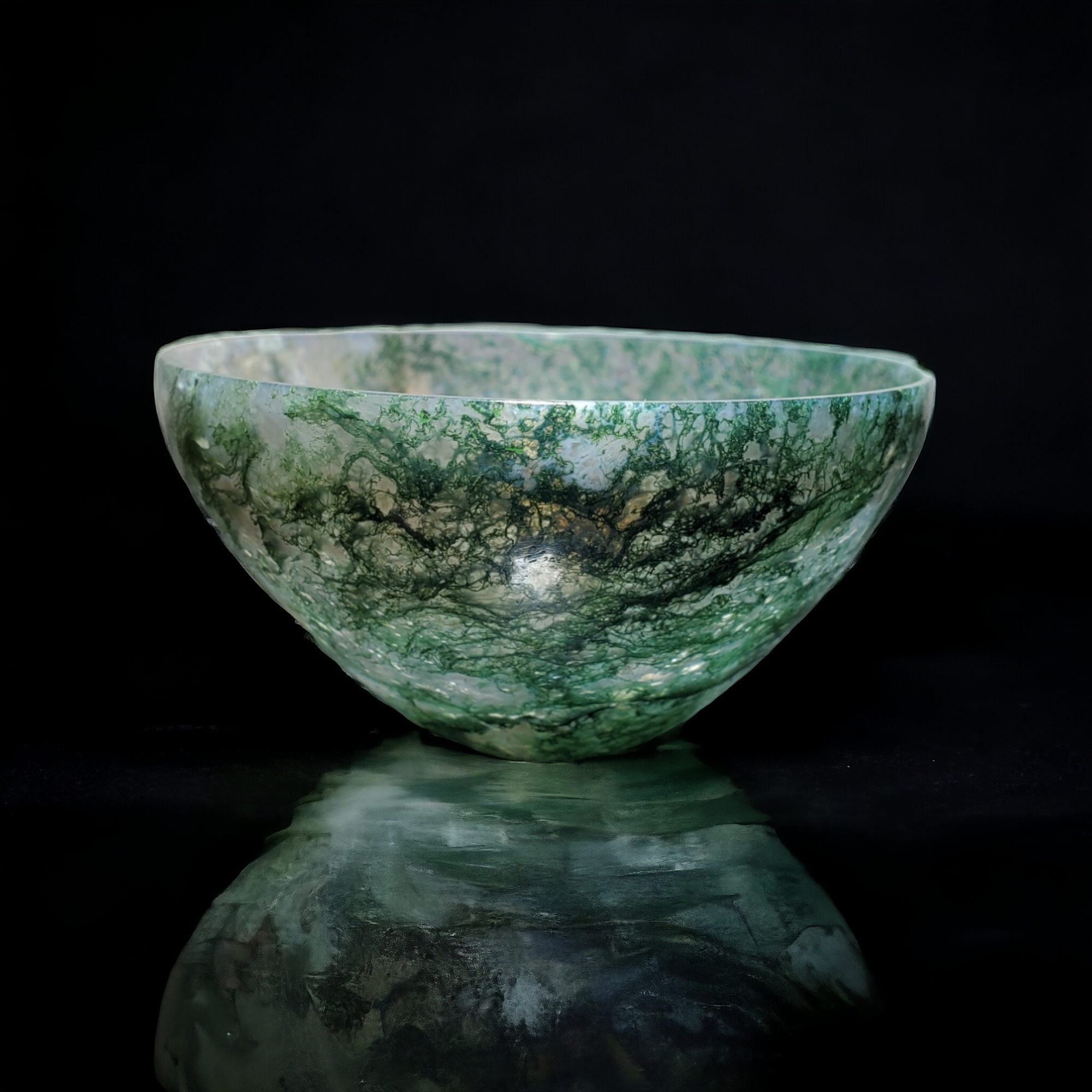 Moss Agate Bowl, Indonesia