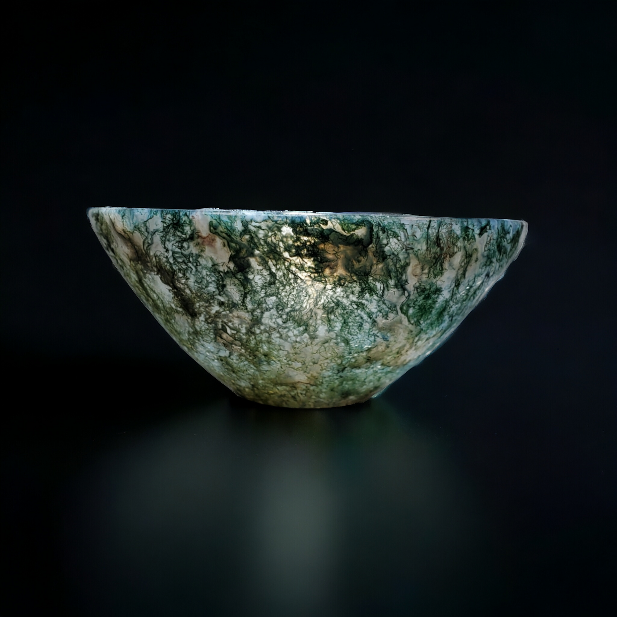 Moss Agate Bowl, Indonesia