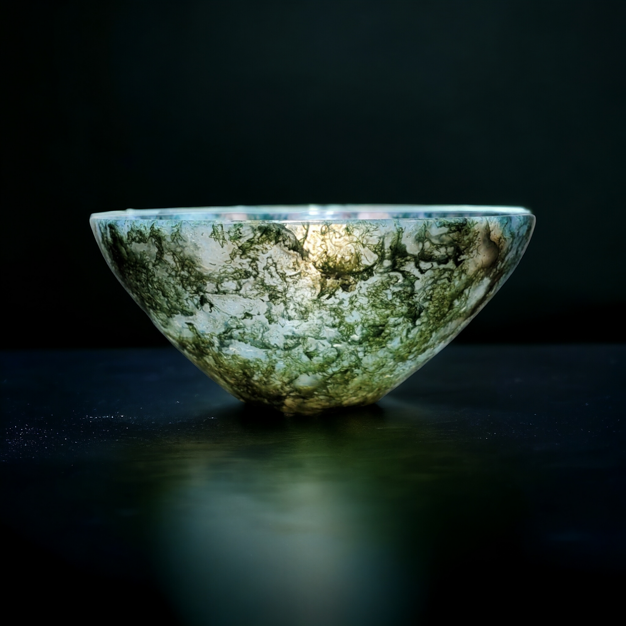 Moss Agate Bowl, Indonesia