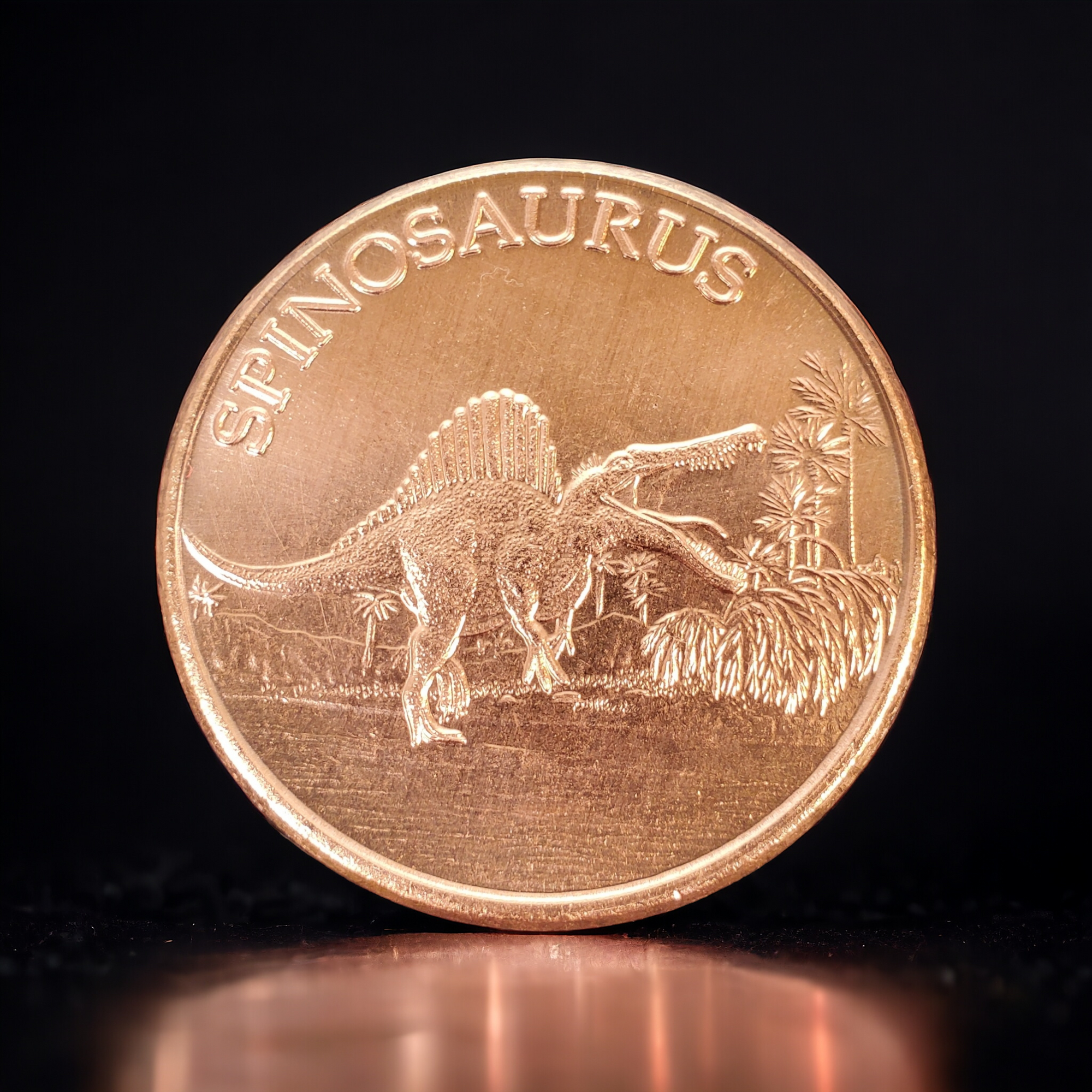 1 Oz Copper Coin (Spinosaurus), Michigan