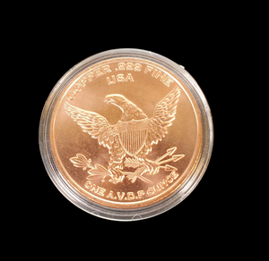 1 Oz Copper Coin (Grizzly Bear), Michigan