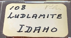 Ludlamite, Blackbird Mine, Idaho