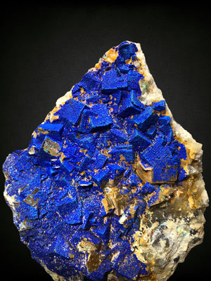 Azurite w/ Fluorite, Morocco