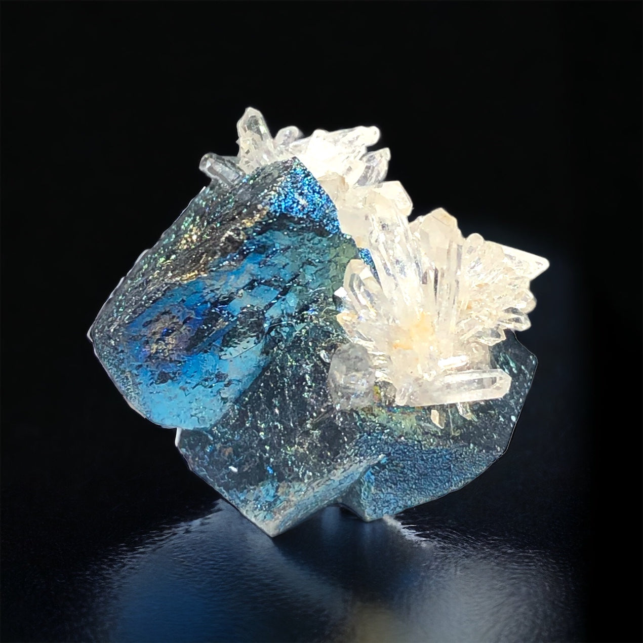 Reserved for Ben, Iridescent Tetrahedrite w/ Quartz, Dalnegorsk, Russia