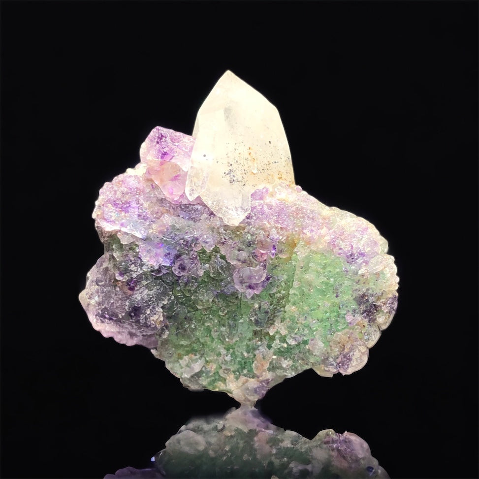 Bi-Color Fluorite w/ Quartz, Arizona