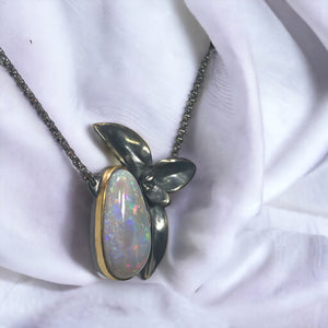 Australian Opal Jade Plant Pendant