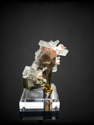 Hydroxyapophyllite w/ Chalcopyrite, Hematite, & Quartz, South Africa