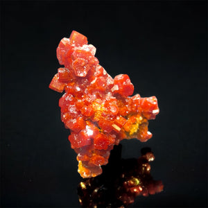 Vanadinite w/ Calcite, Geronimo Mine, Arizona