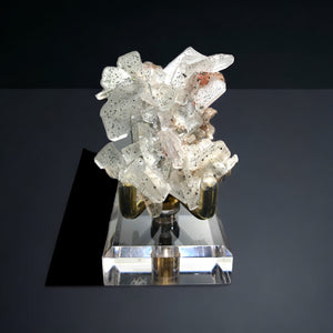 Hydroxyapophyllite w/ Chalcopyrite, Hematite, & Quartz, South Africa