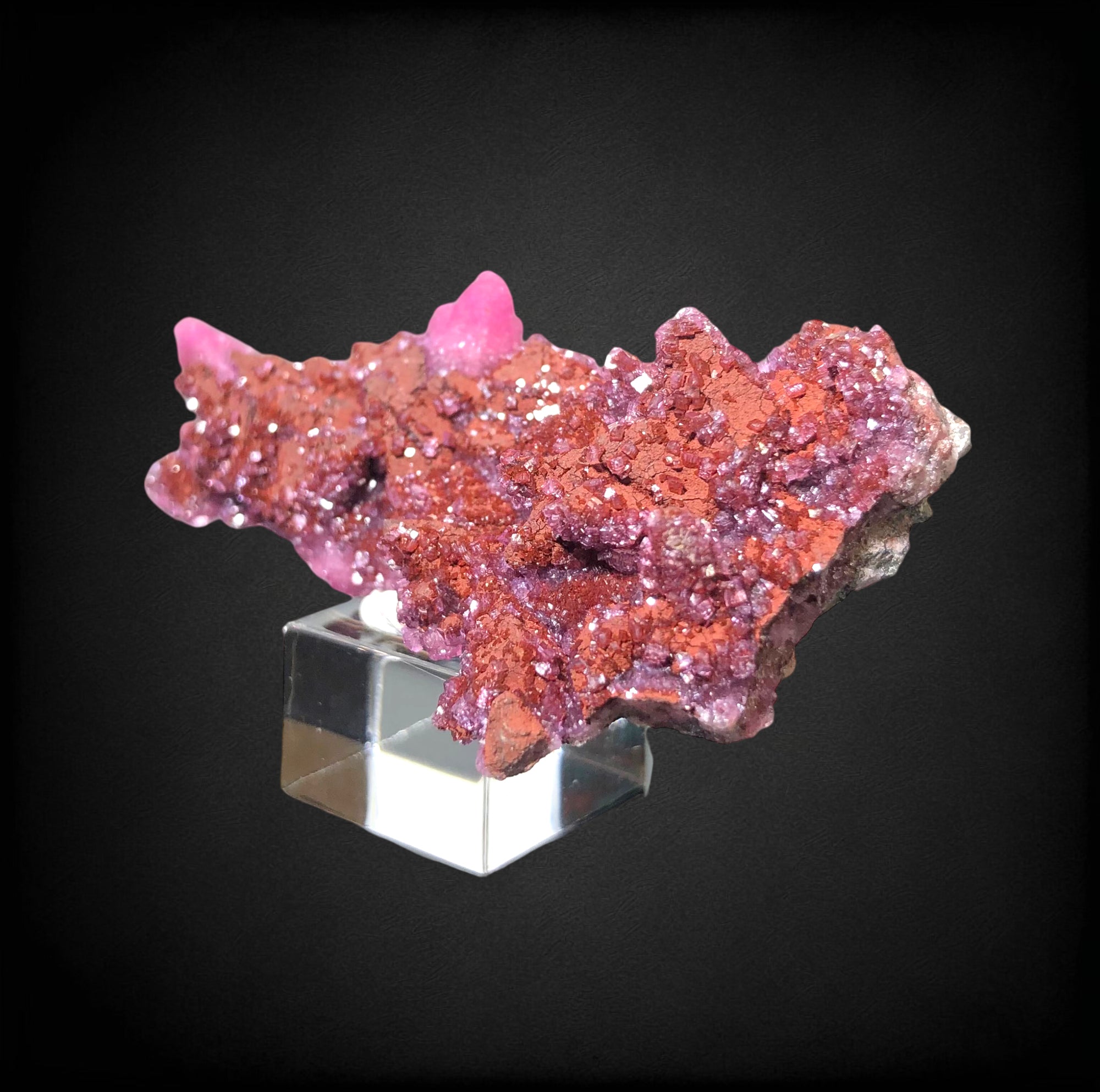 Cobaltoan Calcite w/ Hematite, Morocco