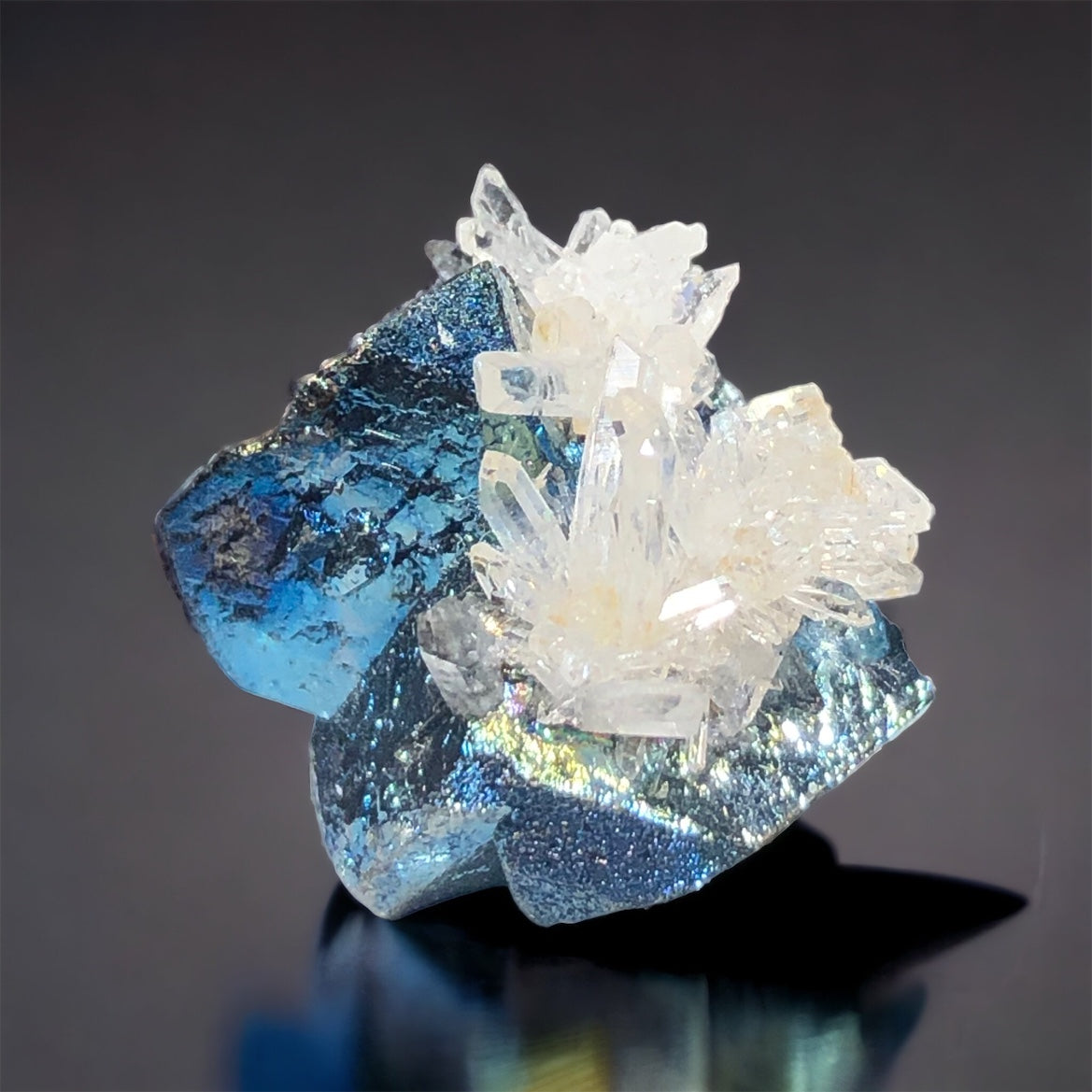 Reserved for Ben, Iridescent Tetrahedrite w/ Quartz, Dalnegorsk, Russia