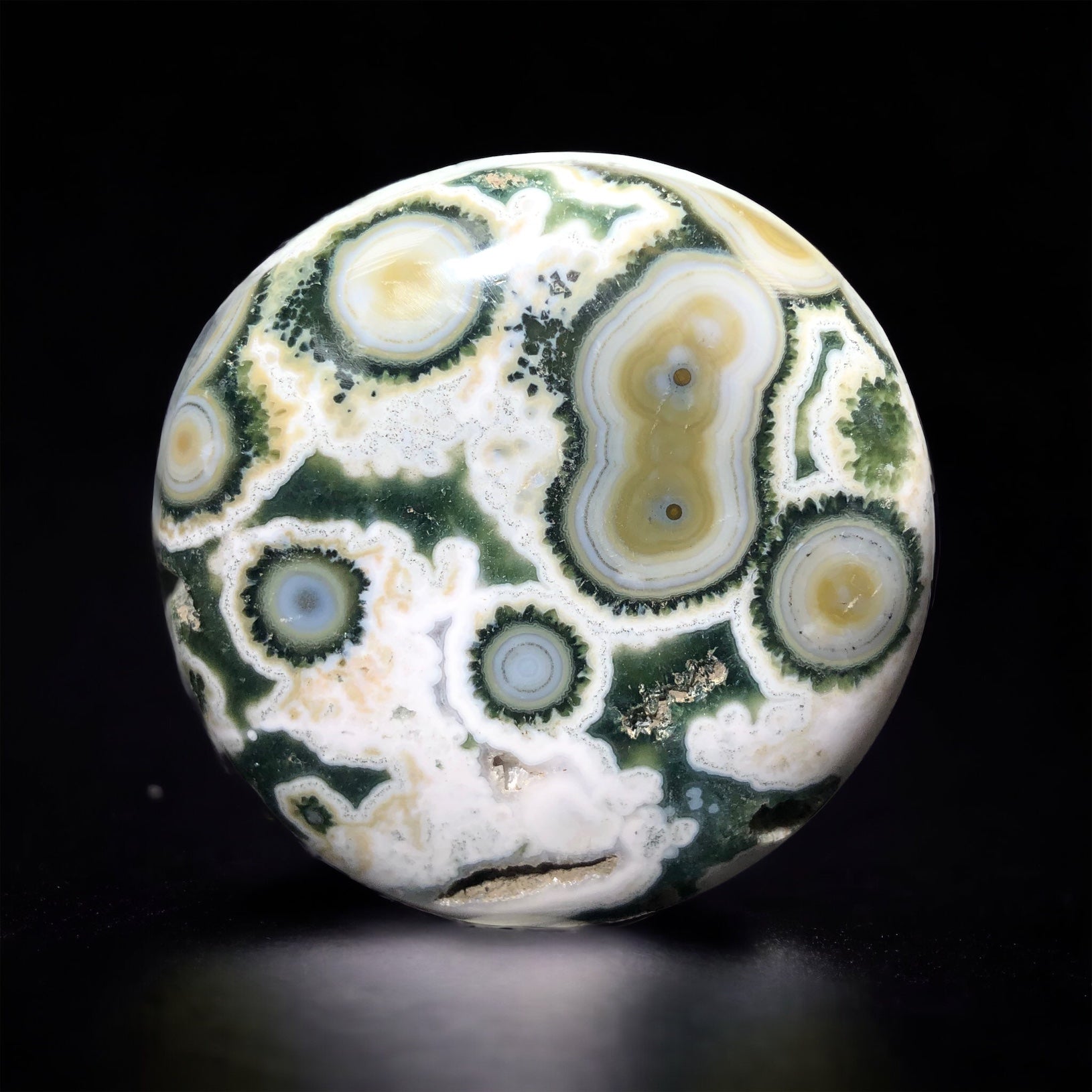 Reserved for April, Ocean Jasper Palm Stones