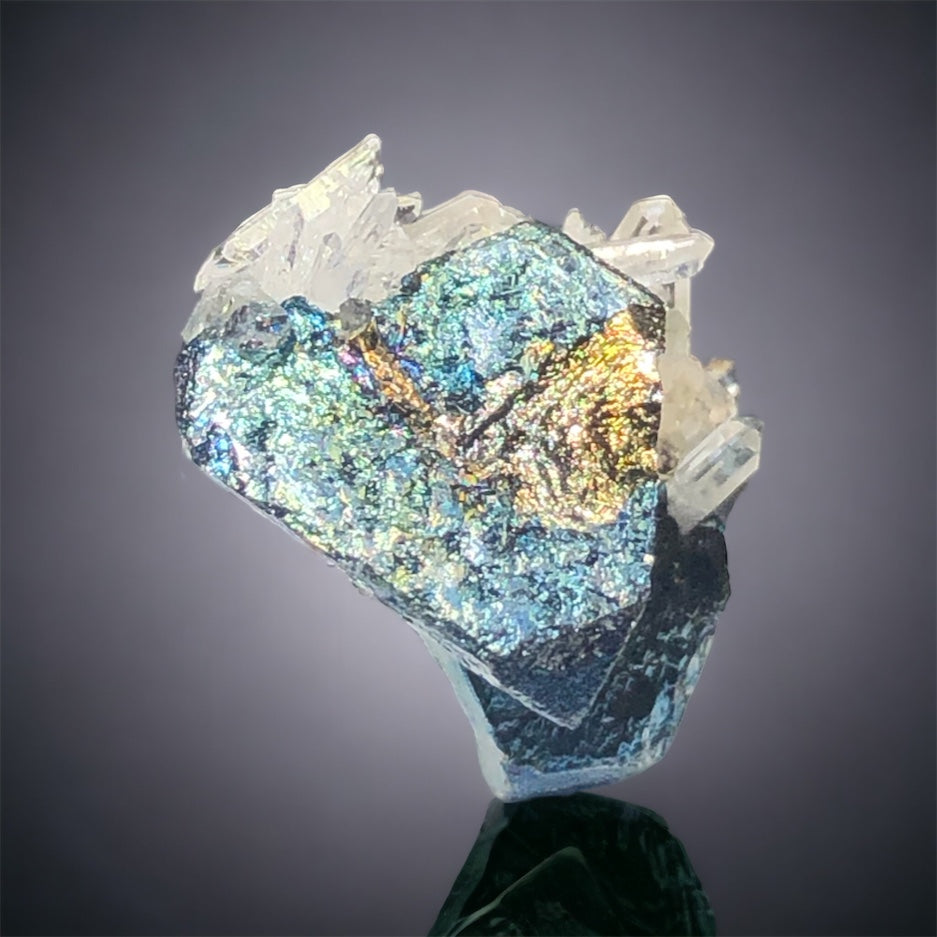 Reserved for Ben, Iridescent Tetrahedrite w/ Quartz, Dalnegorsk, Russia
