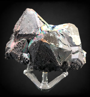 Quartz w/ Iridescent Goethite