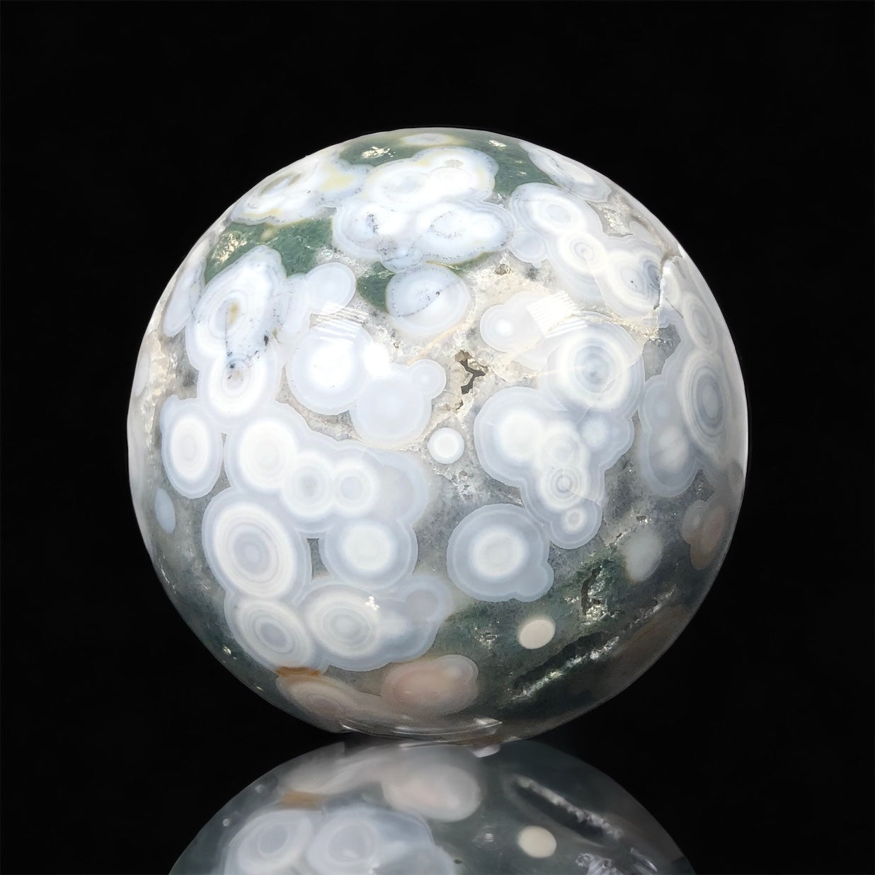 Reserved for Daniel L., Ocean Jasper Sphere