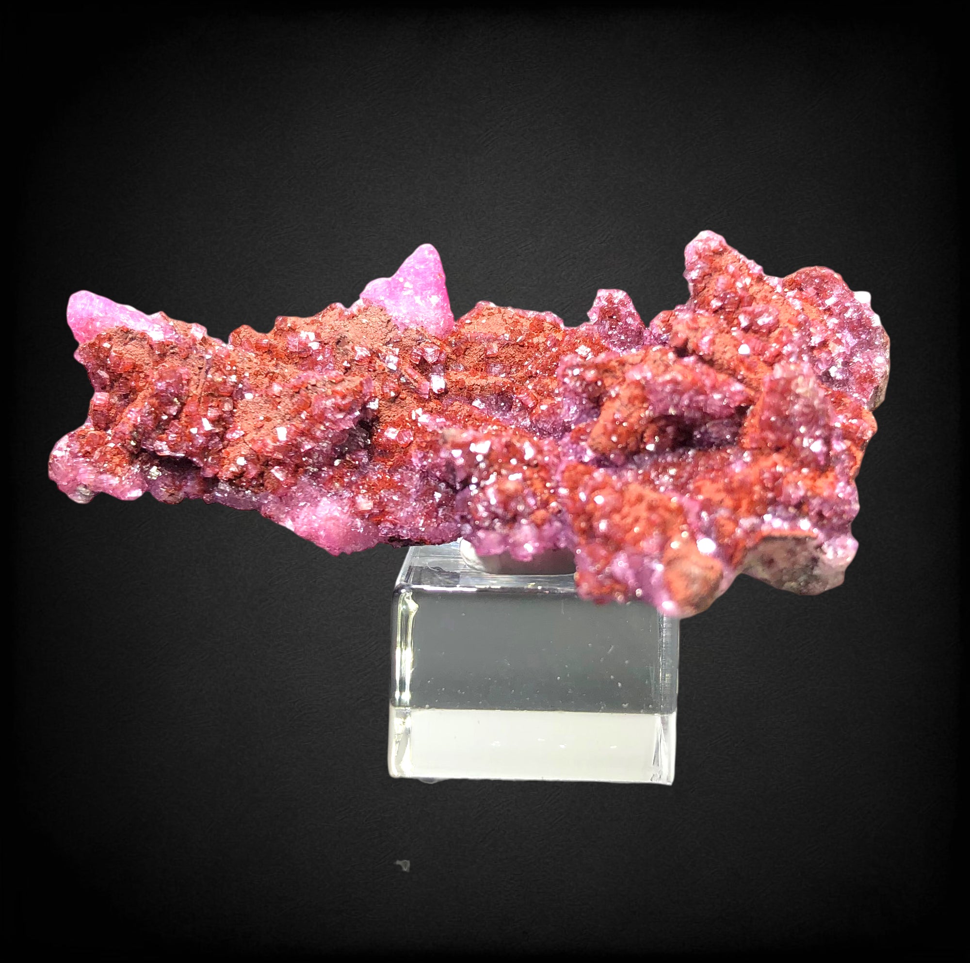 Cobaltoan Calcite w/ Hematite, Morocco