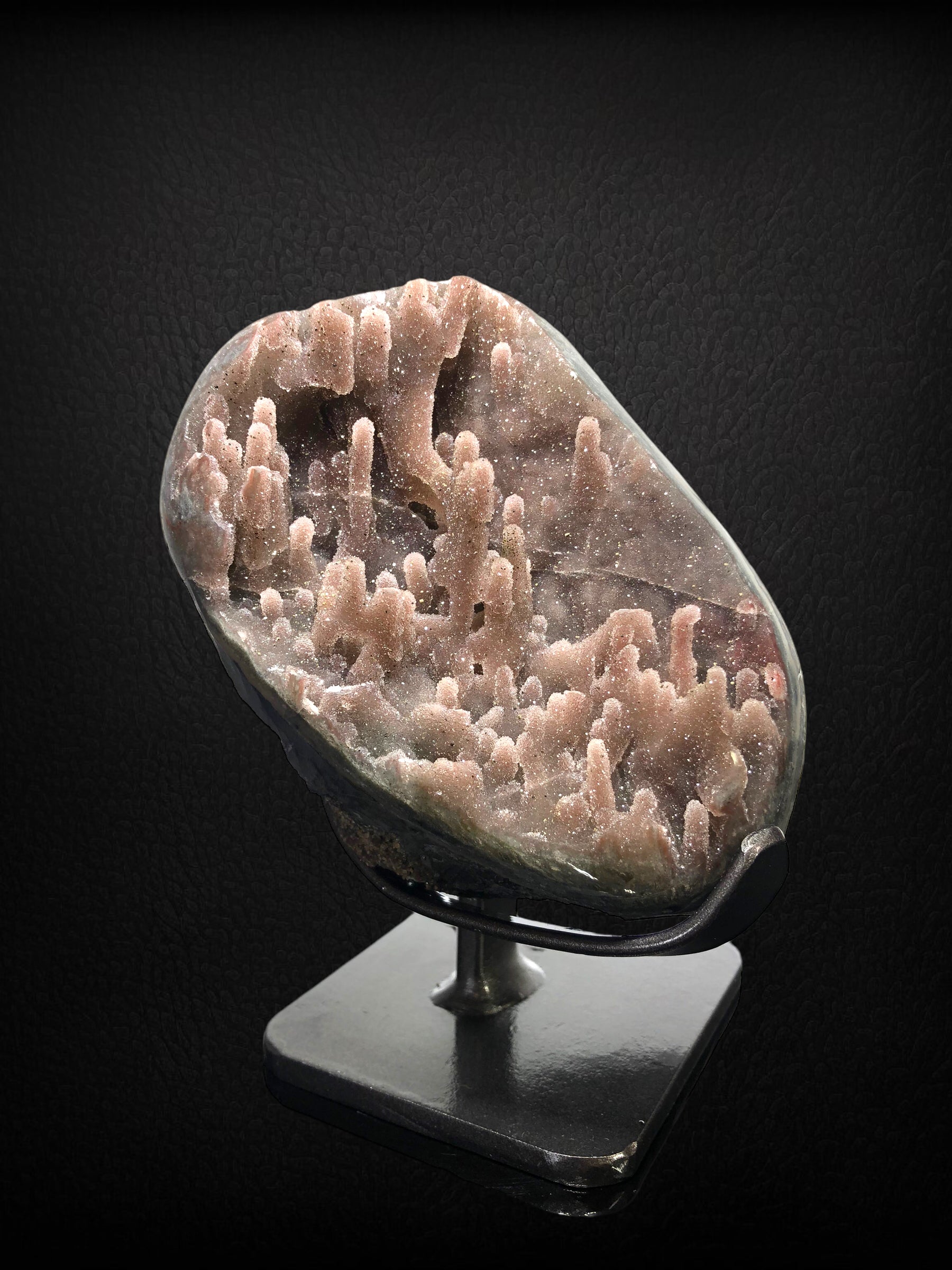 Drusy Quartz Stalactite w/ Custom Stand
