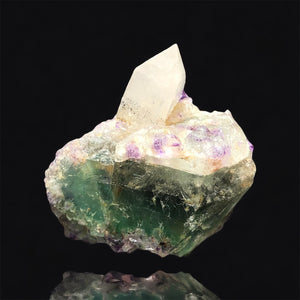 Bi-Color Fluorite w/ Quartz, Arizona