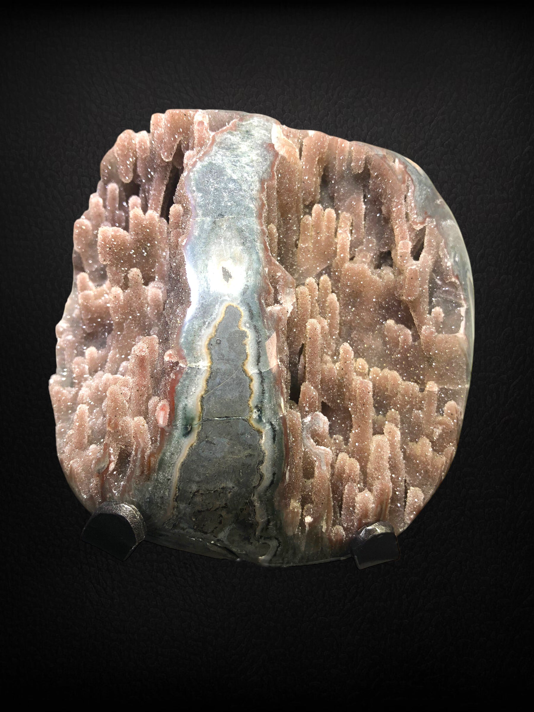 Drusy Quartz Stalactite w/ Custom Stand