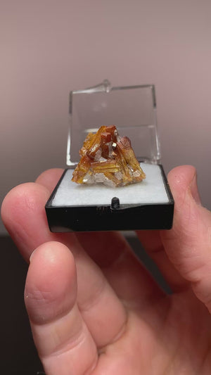 Vanadinite w/ Calcite, San Carlos, Mexico