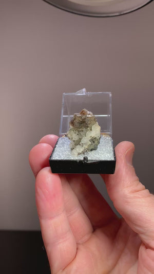 Chabazite on Calcite, Peterson, New Jersey
