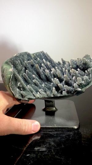 Drusy Quartz Stalactites w/ Goethite inclusions, Uruguay