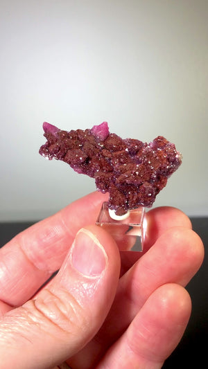 Cobaltoan Calcite w/ Hematite, Morocco