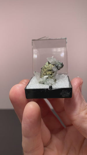 Calcite On Chalcopyrite, Camp Bird Mine, Colorado