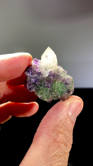 Bi-Color Fluorite w/ Quartz, Arizona