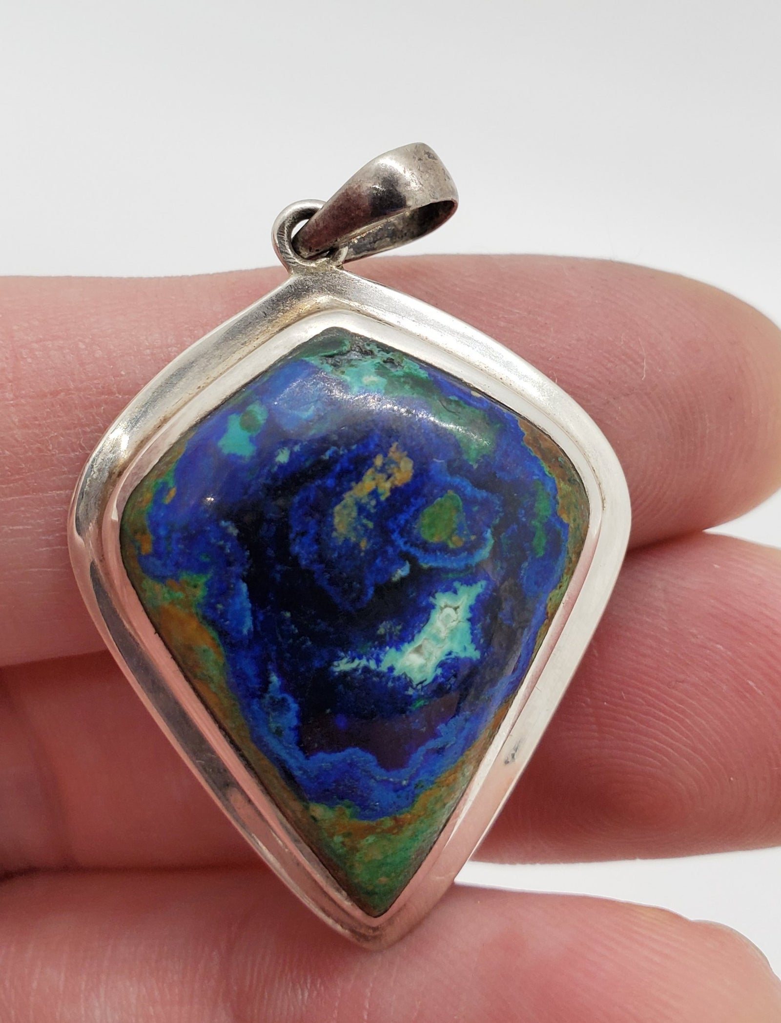 Malachite Azurite Pendant
