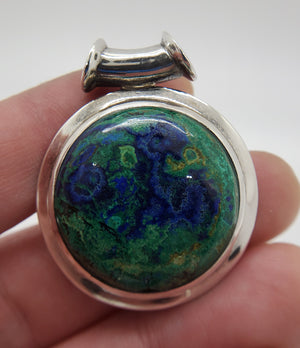 Malachite Azurite Pendant