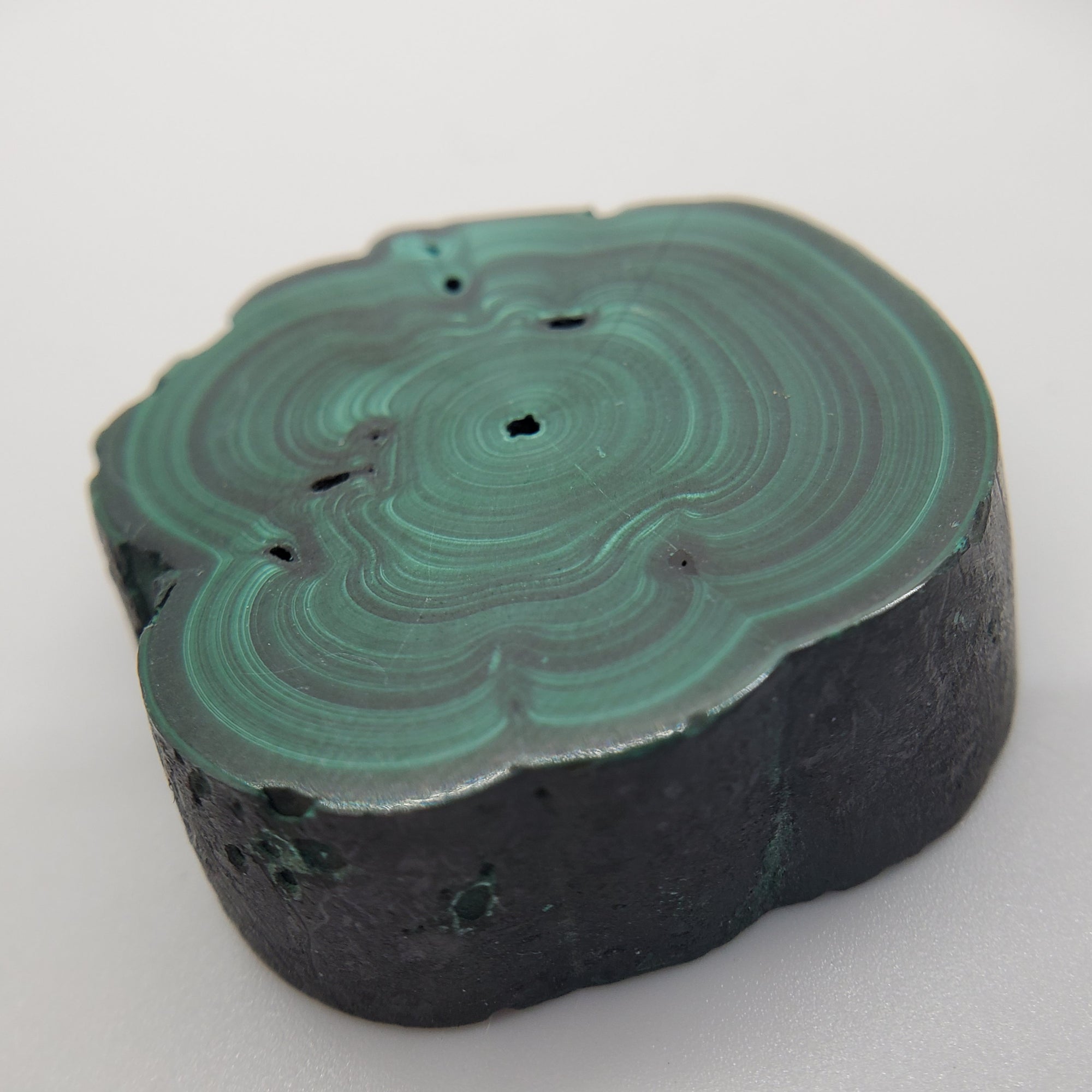 Malachite Stalactite Slice, DRC