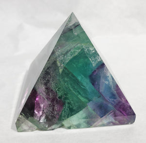 Rainbow Fluorite Pyramid,  China