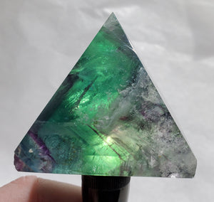 Rainbow Fluorite Pyramid,  China