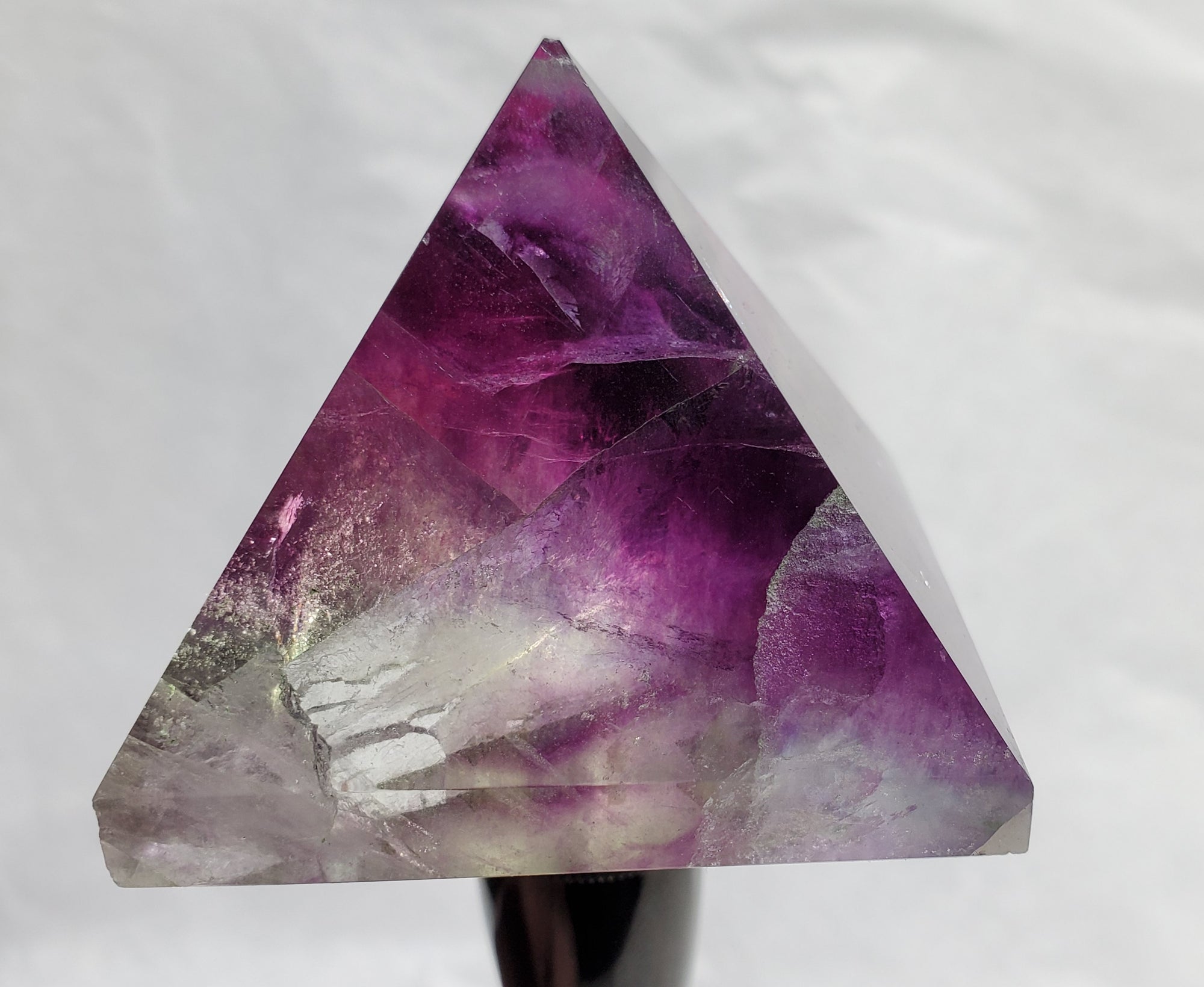 Rainbow Fluorite Pyramid,  China