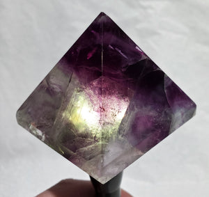 Rainbow Fluorite Pyramid,  China