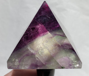 Rainbow Fluorite Pyramid,  China