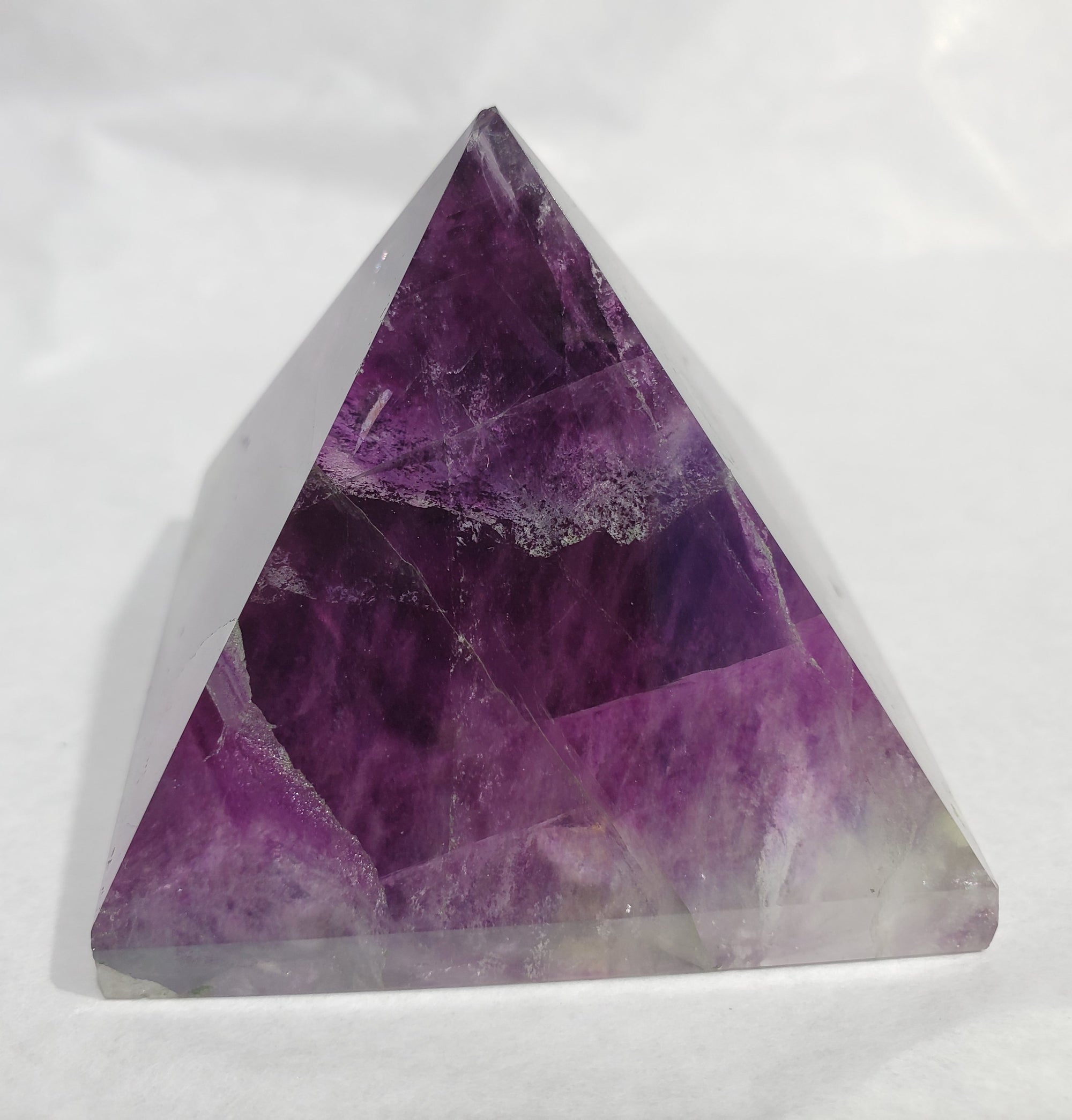 Rainbow Fluorite Pyramid,  China