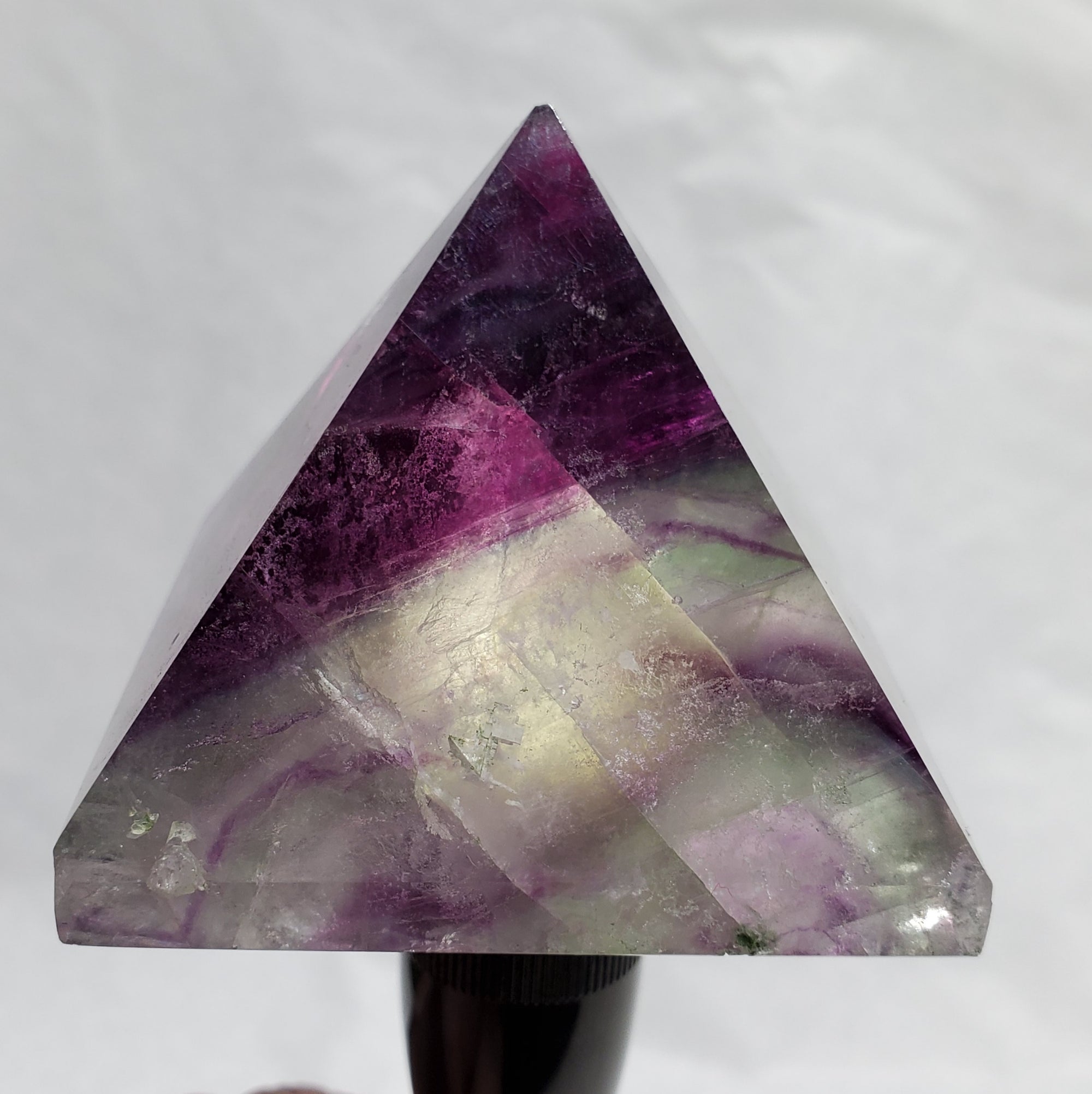 Rainbow Fluorite Pyramid,  China