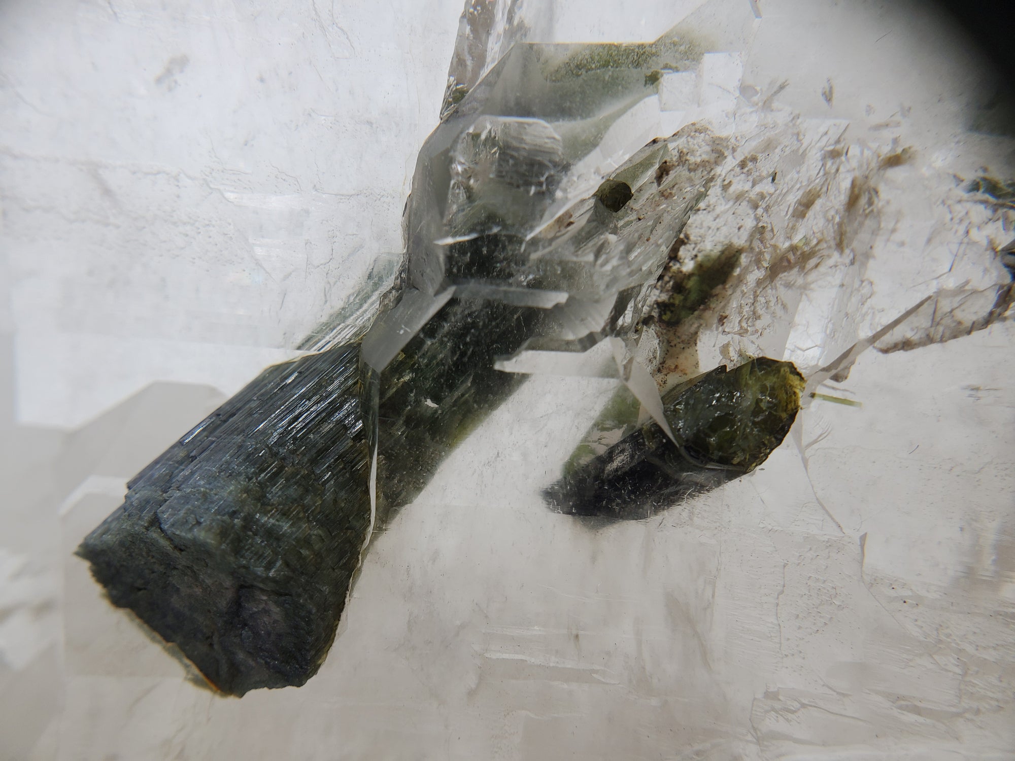 Bi-Color Tourmaline in Quartz