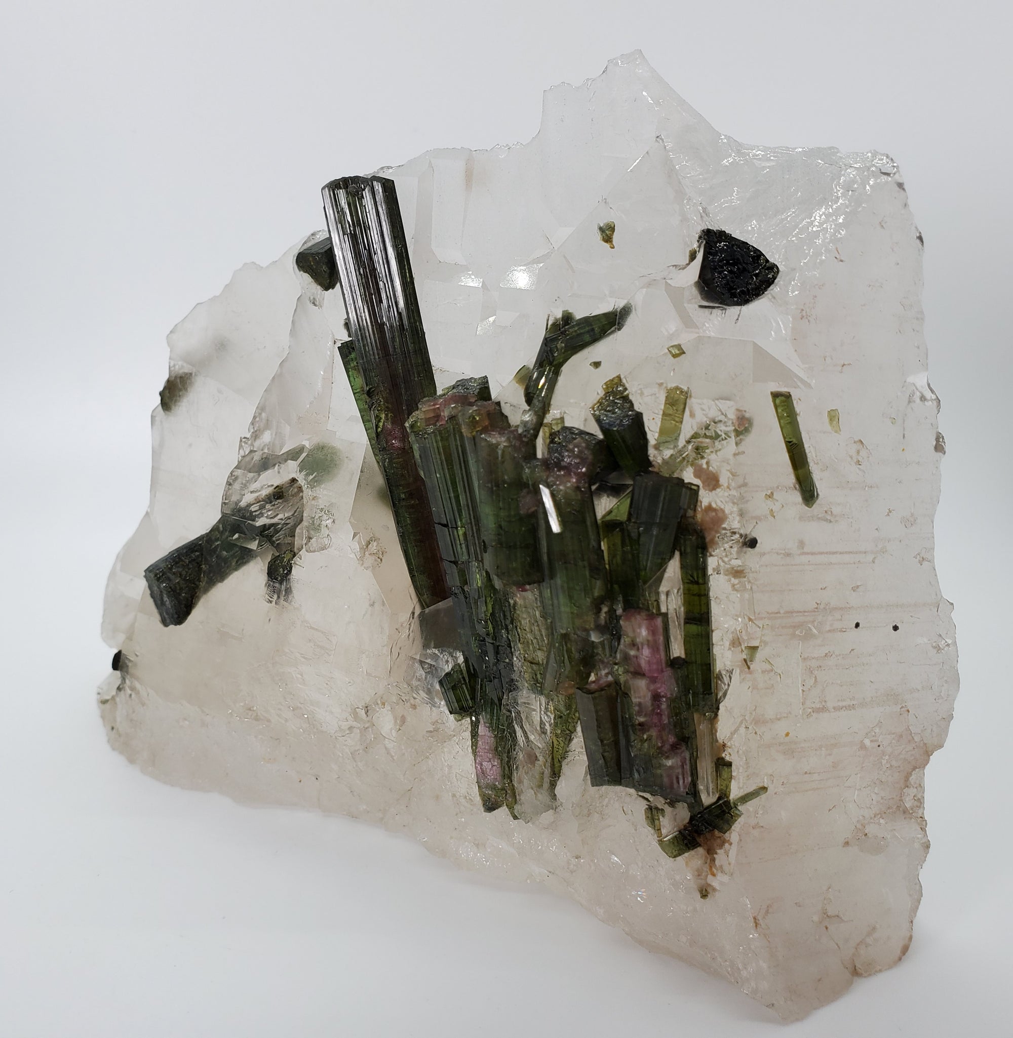 Bi-Color Tourmaline in Quartz