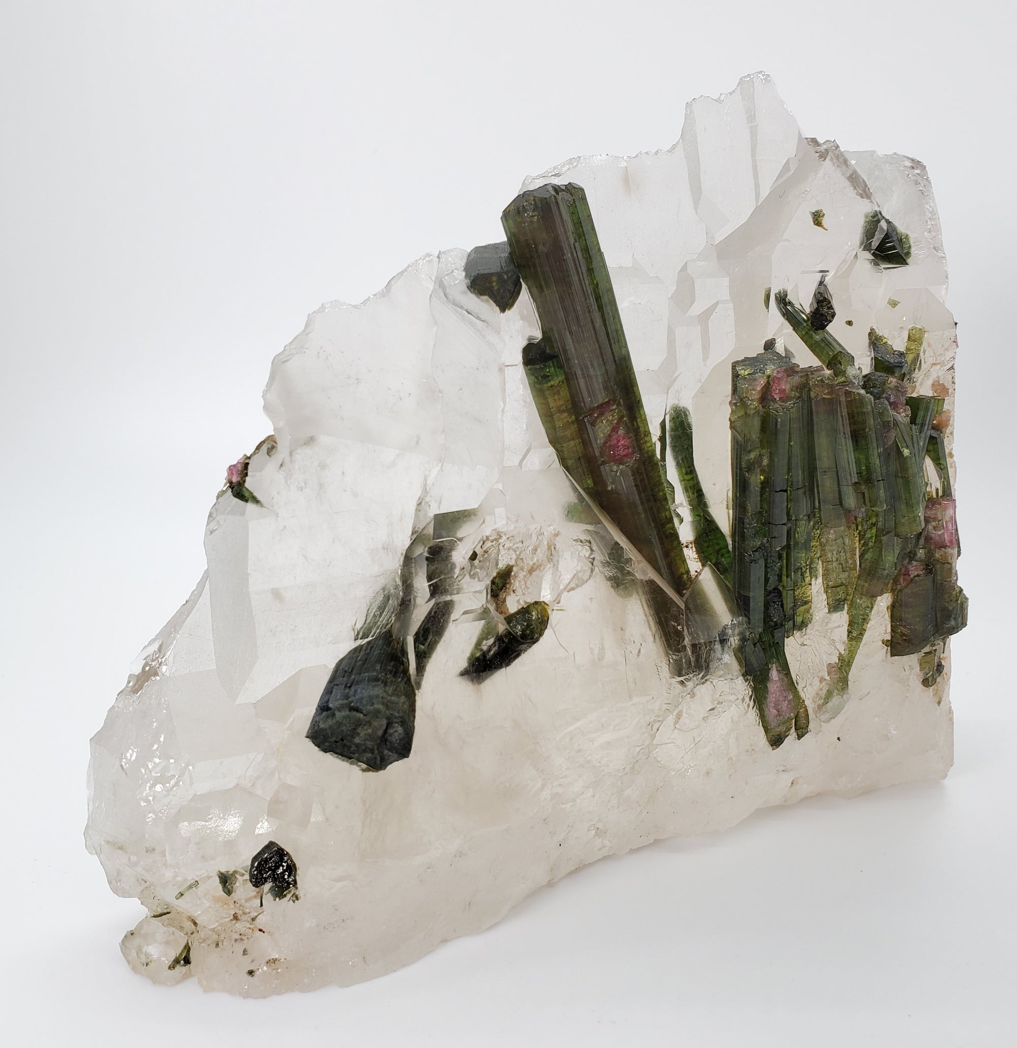 Bi-Color Tourmaline in Quartz