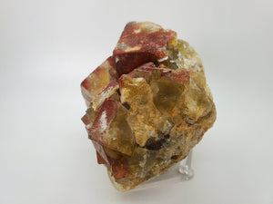 Hematite and Quartz over Fluorite