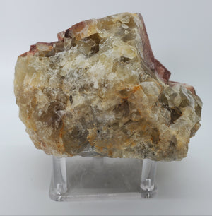 Hematite and Quartz over Fluorite