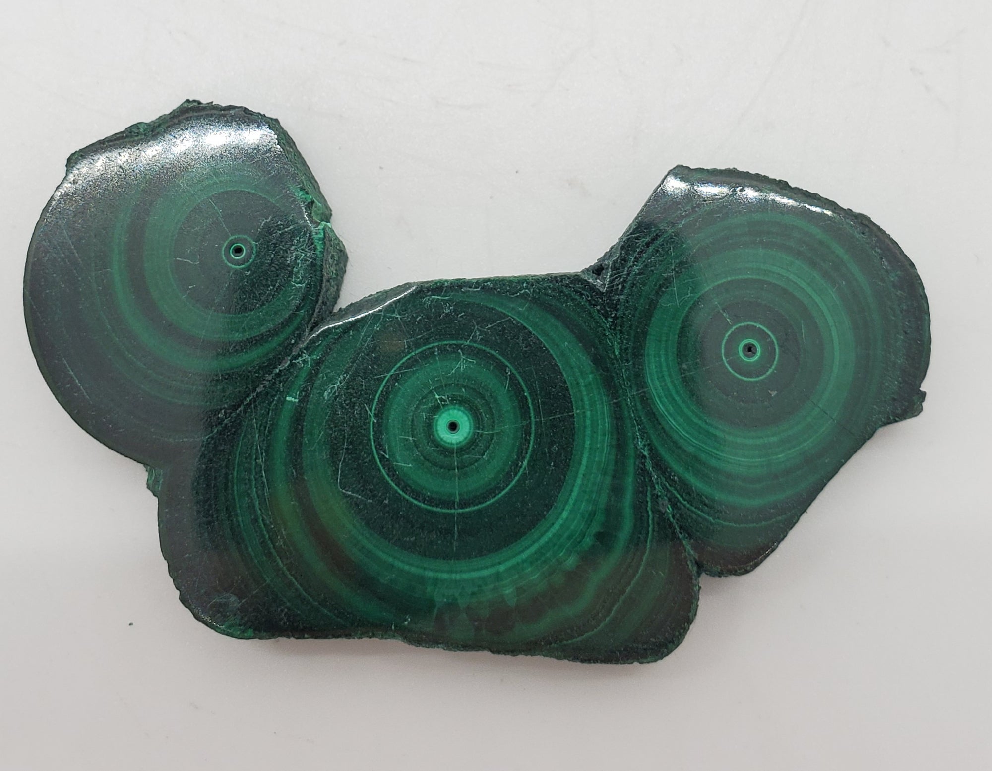 Malachite Stalactite Slice, DRC
