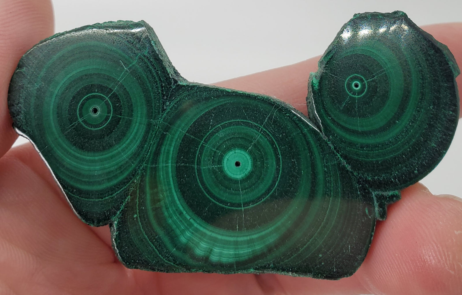 Malachite Stalactite Slice, DRC