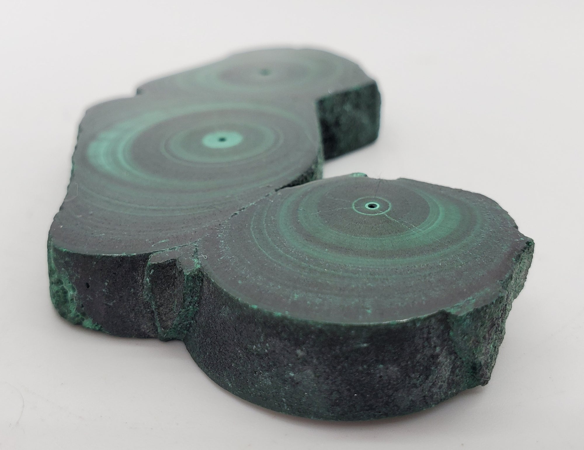 Malachite Stalactite Slice, DRC