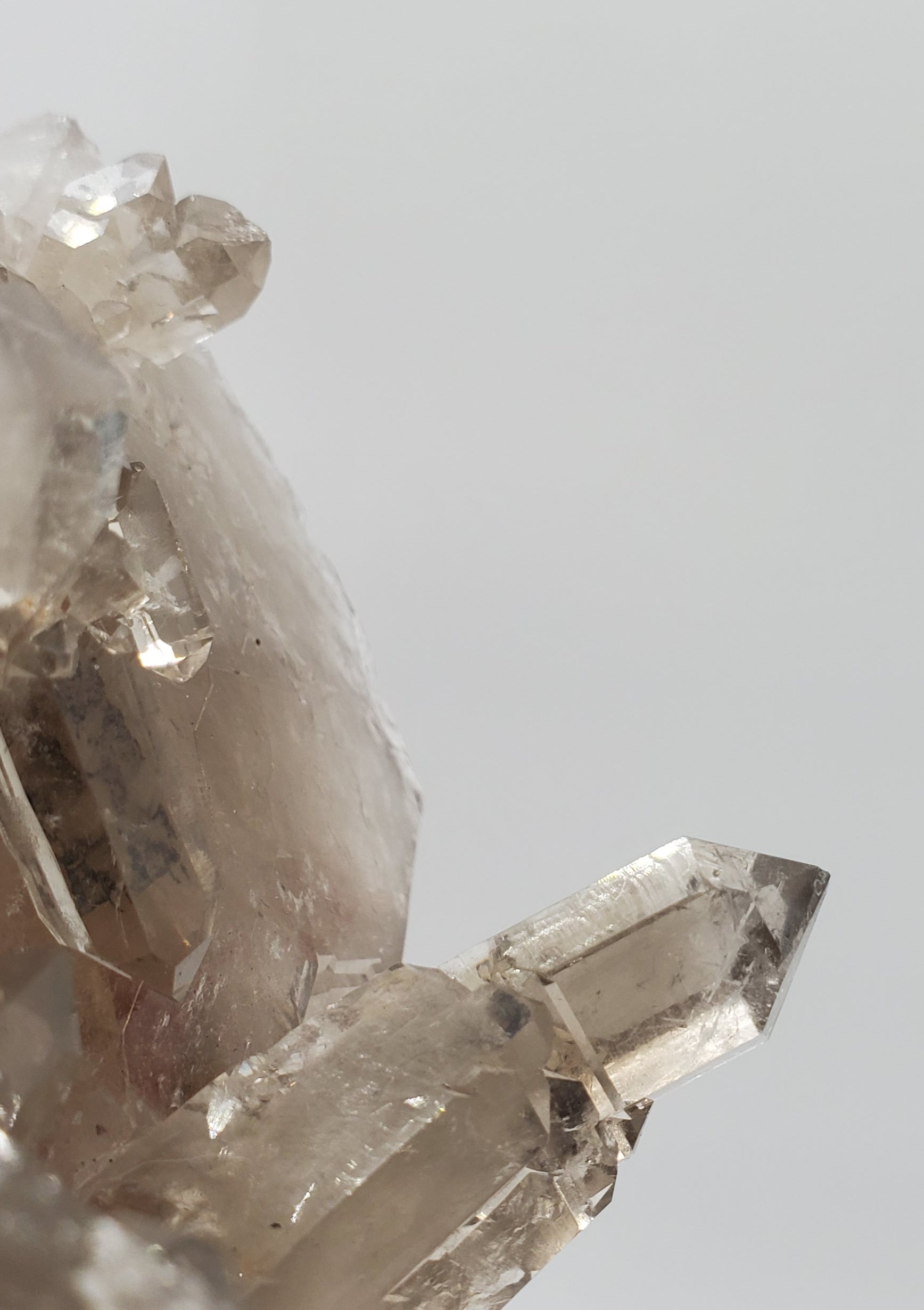 Tabby Smoky Quartz Cluster,  Brasil