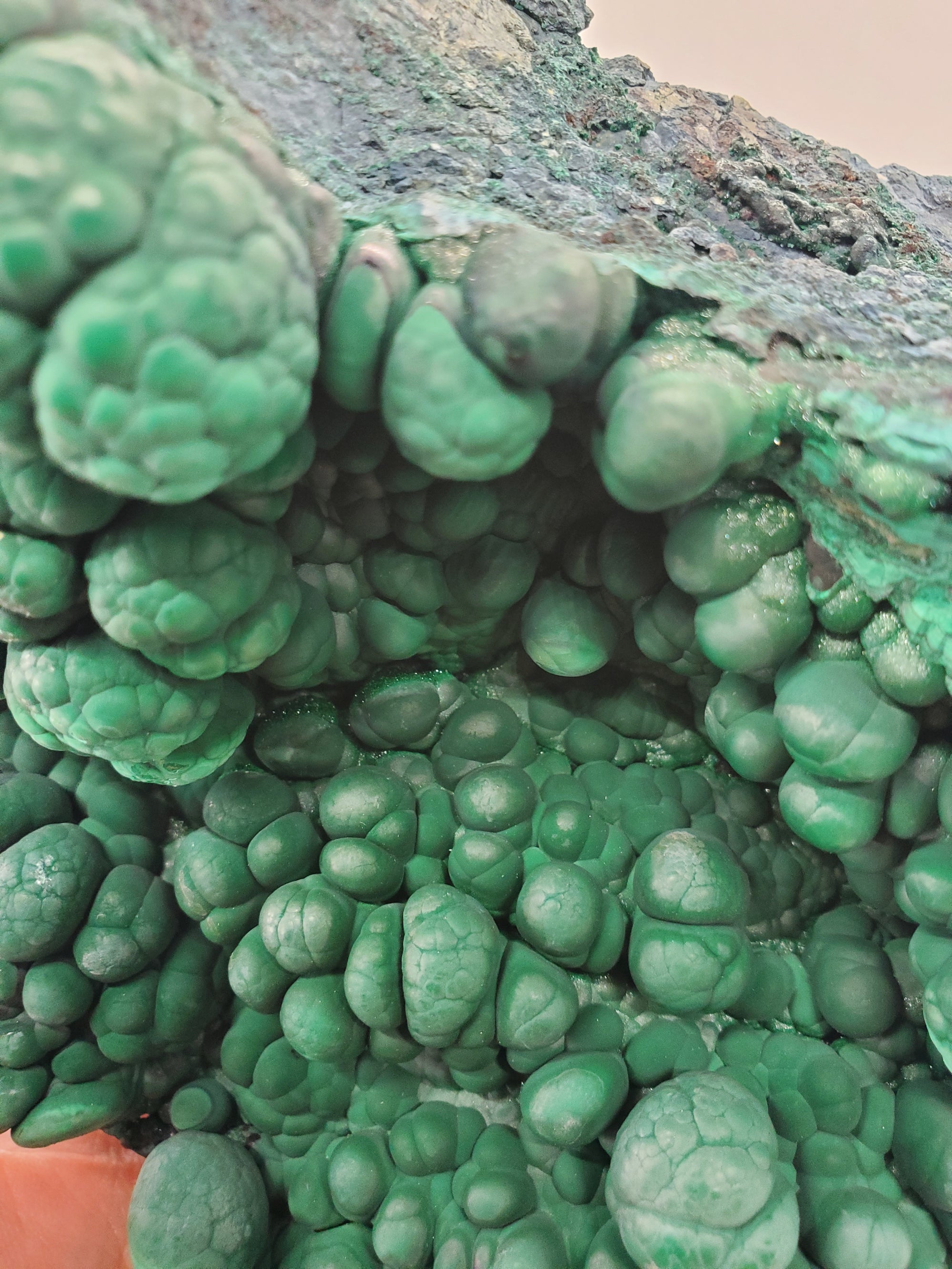 Botryoidal Malachite,  Congo