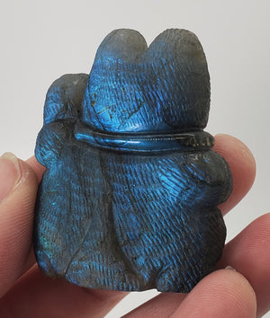 Labradorite Lucky Cat Carving